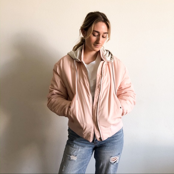 Urban Outfitters Jackets & Blazers - Urban outfitters Pink Bomber Jacket